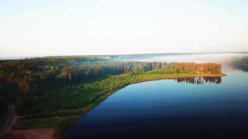 Sunrise Over The Western Dvina River 04