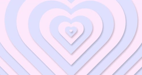 Loop Optical Illusion Heart Background Moving Hypnotic Heart Pattern in Fast Motion Psychedelic