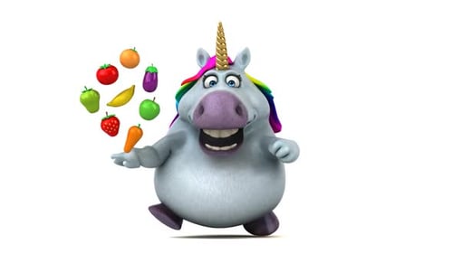 Divertido unicornio - Animación 3D