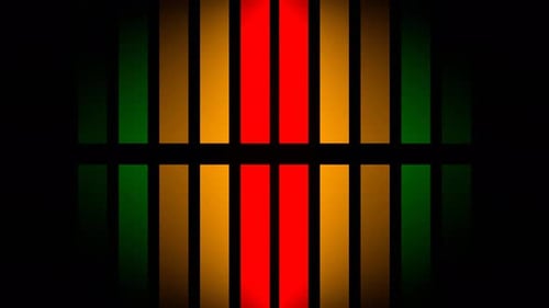 Movement Of Multicolor Bright Stripes Background Vj Loop In 4K