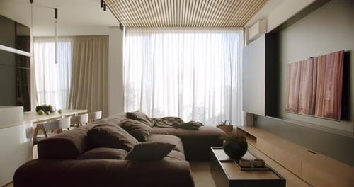 Modern Interior Design, Living Room Scene