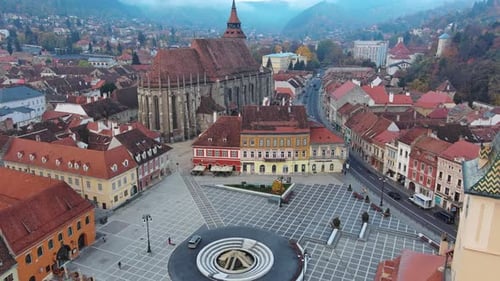 Brasov Old Town in Autumn