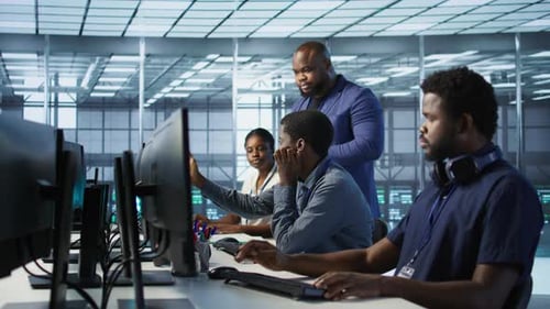 Data Center Team Leader Supervising Engineers Implementing AI