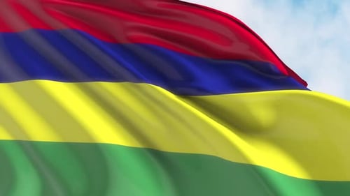 Seamless Waving Flag Background Animation