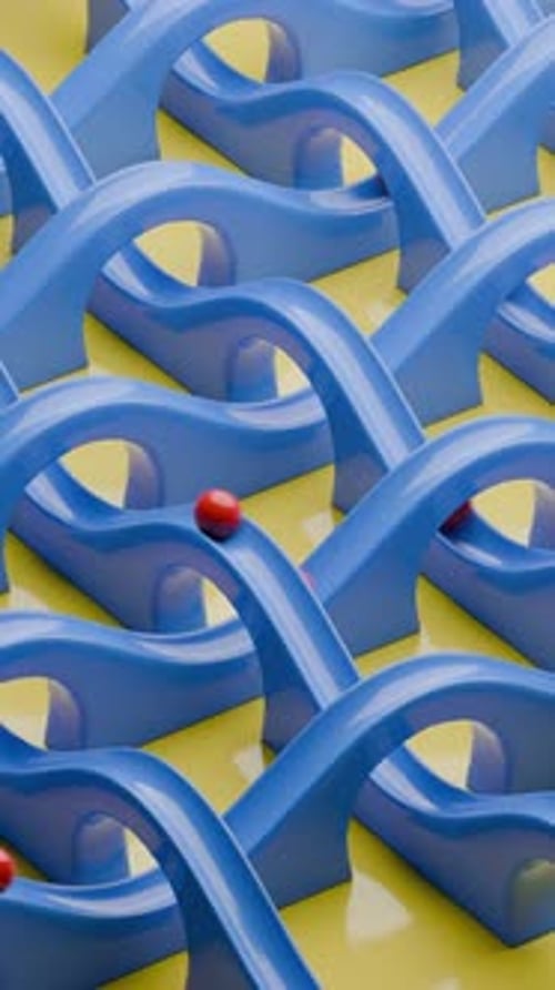 Animación 3D Slide Balls Loop