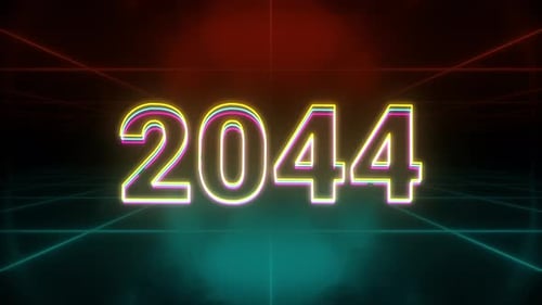 2044 Animation Retro-Hintergrund