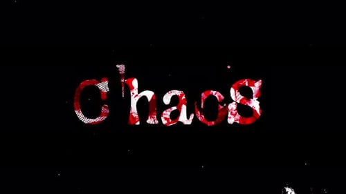 Text Chaos Abstract Grungy Loop in 4K