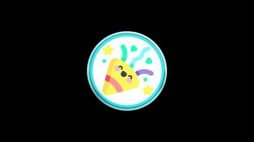 Konfetti Cute Icon Loop