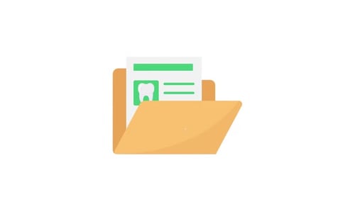 Flat Design Medical Record Folder Animation