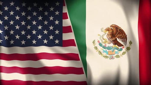 Usa And Mexico Background Loop