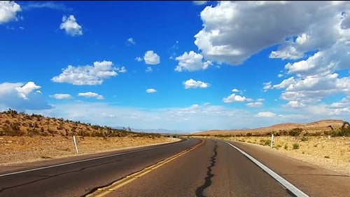 Southwest rural highway travels POV B Roll video