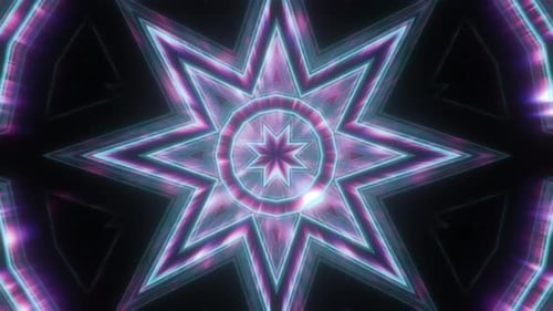 Vibrant VJ Loop Neon Abstract Background