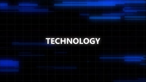 Technology Text Animation
