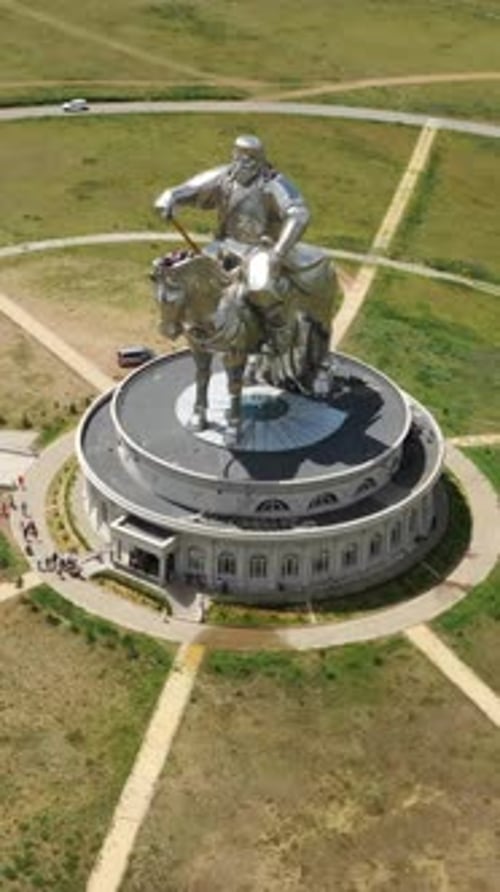 Statue of Genghis Khan in Mongolia