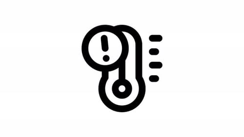 Animation mit Liniensymbol bei hohen Temperaturen