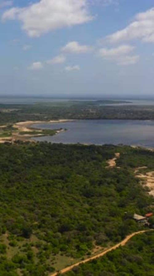 Coastline of the Island of Sri Lanka