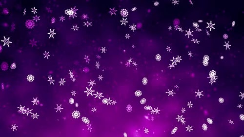 Winter Christmas Snowflakes Background V3