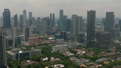 Jakarta is the Capital City of Indonesia at Night