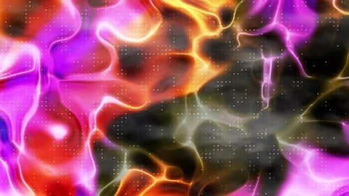 Obra de arte abstracta de neón en espiral