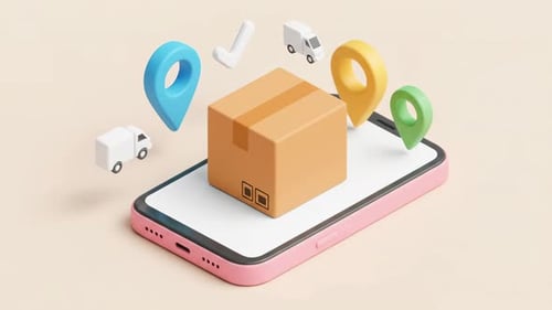 Modern 3D Online Delivery Tracking on Smartphone