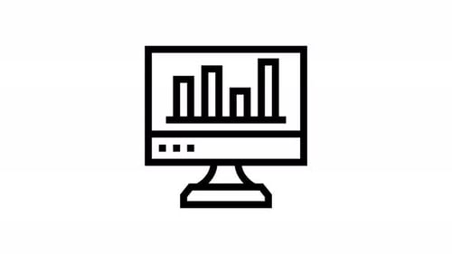 computer line icon animation