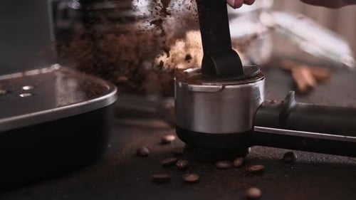 Making Coffee at Home with Espresso Machine