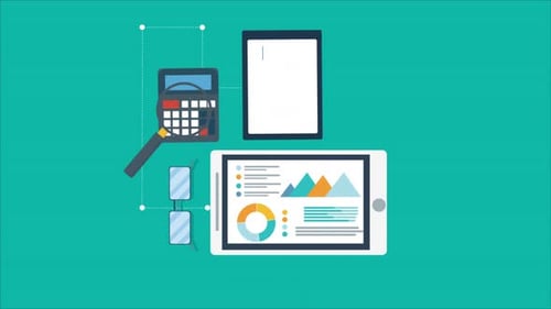 Análise financeira com lupa 4K