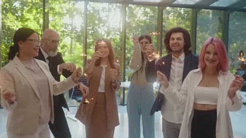 Festa de negócios corporativo