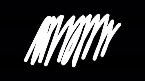 Hand Drawn White Jagged Scribble Transition Animation