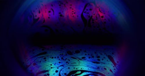 Abstract Colorful Liquid Swirls, Futuristic Science Texture