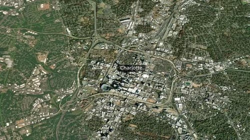 Charlotte City Zoom Map - USA