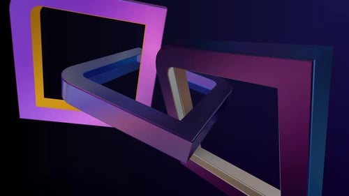 3 D Rendering Luxury Geometric Motion Background