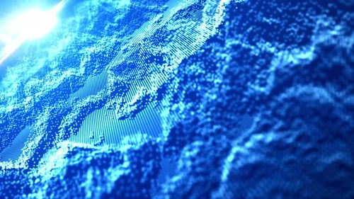 Map Digital Monitor Background