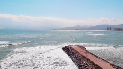 Most beautiful beach in Spain. Amazing seascape with turquoise sea water