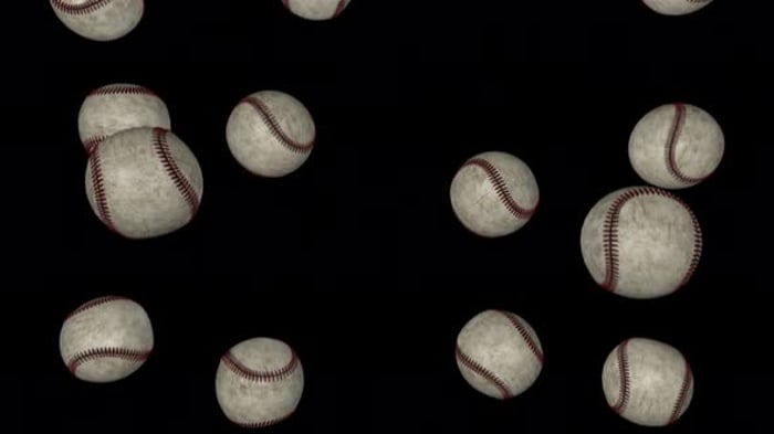Baseball falling on black screen, Backgrounds Motion Graphics ft ...
