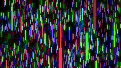 Abstract Futuristic Digital Rain Loop Background