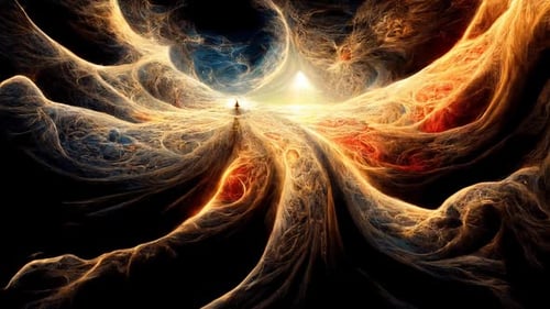 Night Starry Sky With Glowing Stars Above Landscape With Town City Lights, Night Starry Sky Above HD