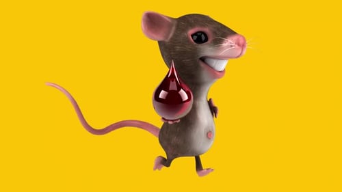 Fun 3D cartoon mouse (with alpha channel included)