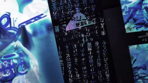 Torn Paper Zine Glitch Background