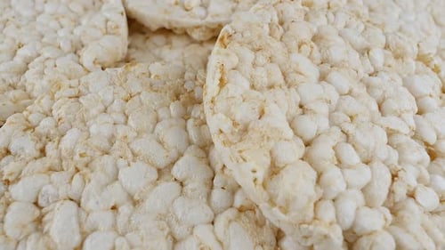 Crispy Rice Cakes Dolly Shot Food Photography