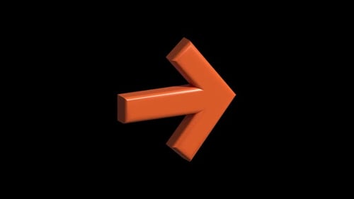 3d Icon Arrow Right Icon Loop
