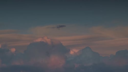 Gorgeous Timelapse of the Movement of Clouds at Sunset