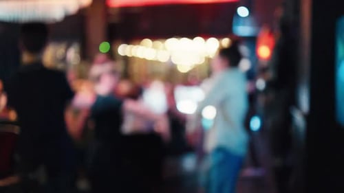 People Dancing at Nightclub in Soft Focus