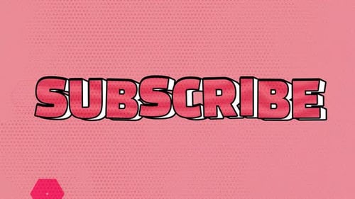 Subscribe Cartoon Style Animation