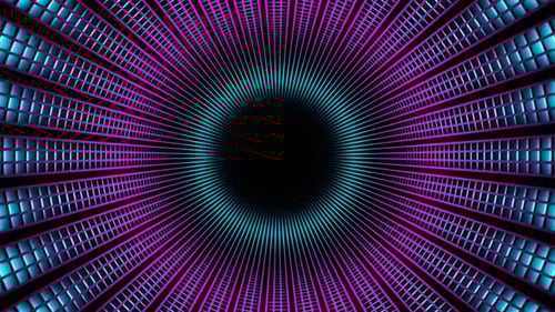 Cyan And Pink Cyber Eyeball Background Vj Loop In 4K