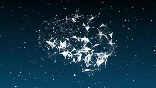 Abstract Brain Network Technology Animation