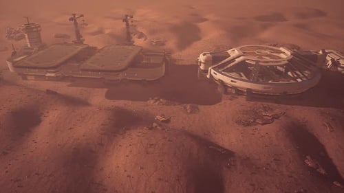 Exploration of Mars Colony Structure on the Surface of the Red Planet