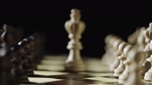 Strategiekonzept des Schachbrettspiels Smooth Distance From the King