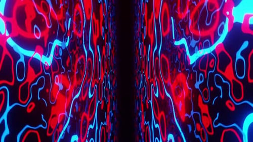 Colorful Line Animated Tunnel