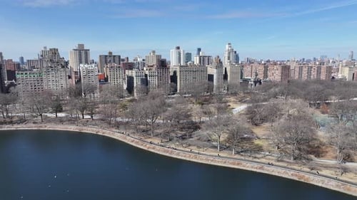 Central Park At Manhattan In New York United States.